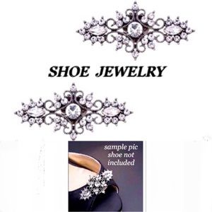 SHOE CLIPS Ruihfas brand 2pc 
fashion removable retro rhinestones clips NWT